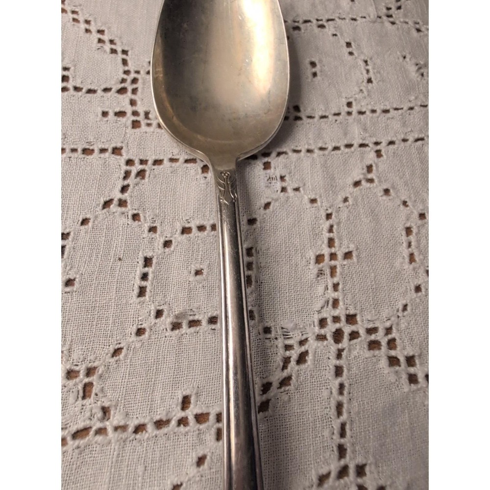 William Rogers Mfg. Co. Silver Plate Table Spoon Avalon Cabin 8.5 inch - Picture 3 of 13